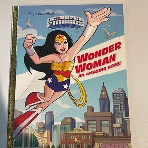 A big Golden Book DC Super Friends Wonder Woman and Amazing Hero! Book